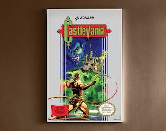 Castlevania Poster NES Box Art Print Video Game 11 x 17 &quot; Restoration