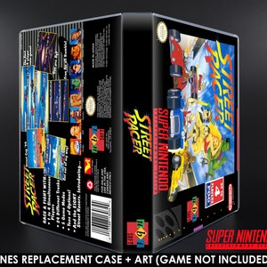 Street Racer - SNES Horizontal Case - No Game - Replacement Storage Case & Box Art
