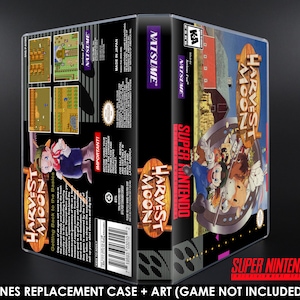 Harvest Moon - SNES Horizontal Case - No Game - Replacement Storage Case & Box Art
