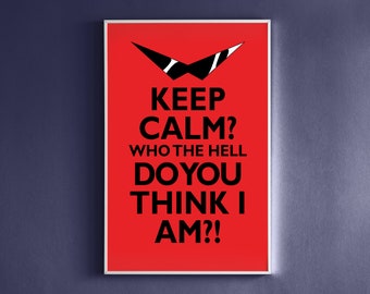 Gurren Lagann KCCO Poster 11 x 17 " Art Print Keep Calm Kamina Glasses Anime