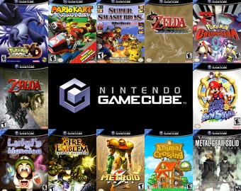 GameCube Nintendo Custom Replacement Box Art & Case - No Game - All NTSC Games Available - Pick Your Titles