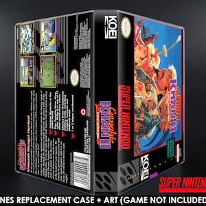 Genghis Khan II 2 Clan of the Gray Wolf - SNES Horizontal Case - No Game - Replacement Storage Case & Box Art