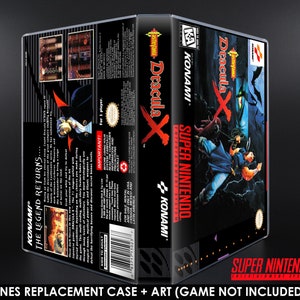 Castlevania Dracula X - SNES Horizontal Case - No Game - Replacement Storage Case & Box Art