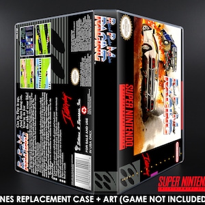 Radical Psycho Machine Racing RPM - SNES Horizontal Case - No Game - Replacement Storage Case & Box Art