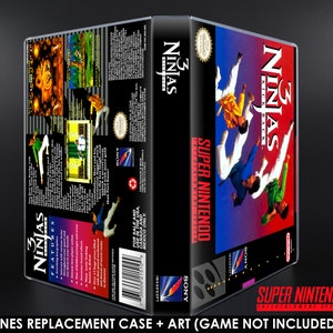 3 Ninjas Kick Back - SNES Horizontal Case - No Game - Replacement Storage Case & Box Art