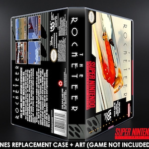 The Rocketeer - SNES Horizontal Case - No Game - Replacement Storage Case & Box Art