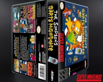 Snes Nintendo 64 Simpsons Game The Simpsons Bart's Nightmare SNES