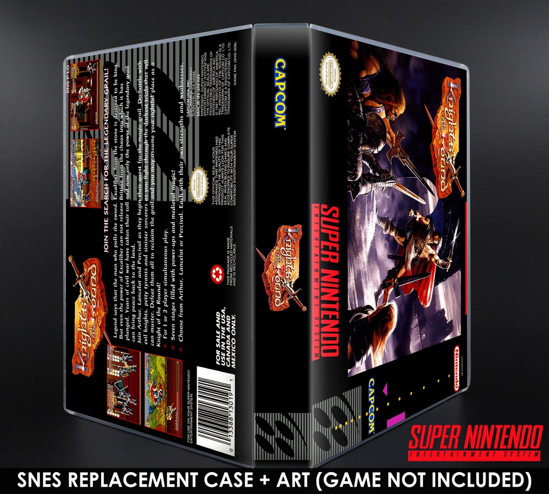 Knights of the Round SNES Horizontal Case No Game