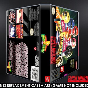 Mighty Morphin Power Rangers - SNES Horizontal Case - No Game ...