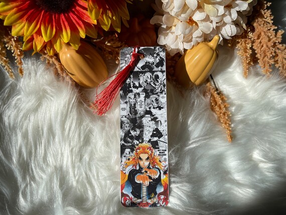 Demon Slayer Bookmark Kyojuro Rengoku Flame Hashira | Etsy
