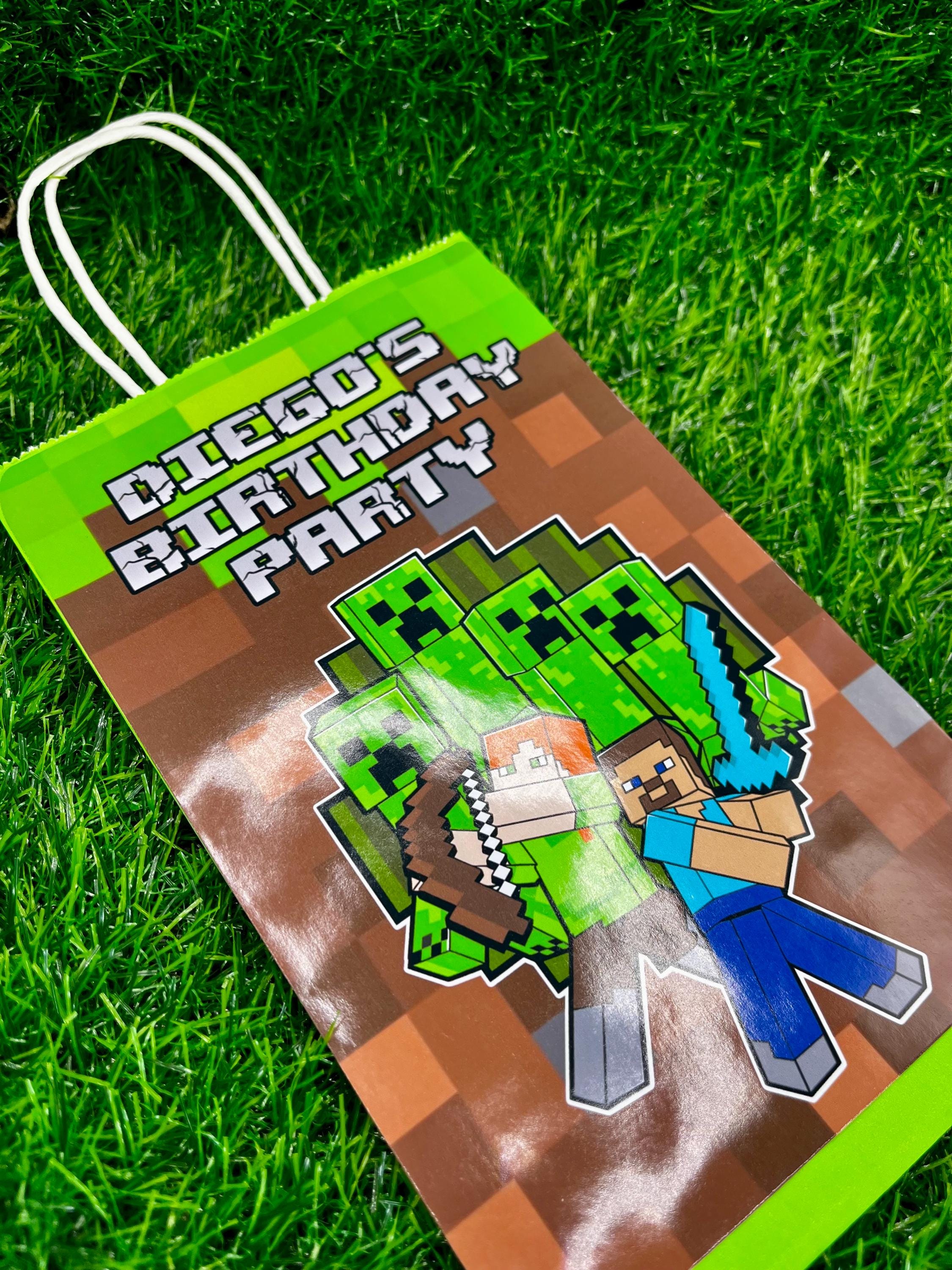Glossy Custom Minecraft Favor Bags