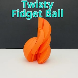 Twisty Fidget Bal 12 Segment | Knikspeeltje fidget | Transformerende puzzelbol | 3D-geprint sensorisch speelgoed | Bureaufidget | Stressverlichting