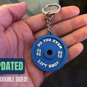 Unique Weight Plate Keychain - Fitness Gift for Gym Lovers - Do You Even Lift Bro?