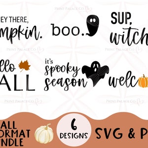 Fall Doormat SVG Bundle | Welcome Mat | Halloween | Fall Decor | Doormat SVGs | Hello Fall | Sup Witches | Spooky Season | Hey There Pumpkin