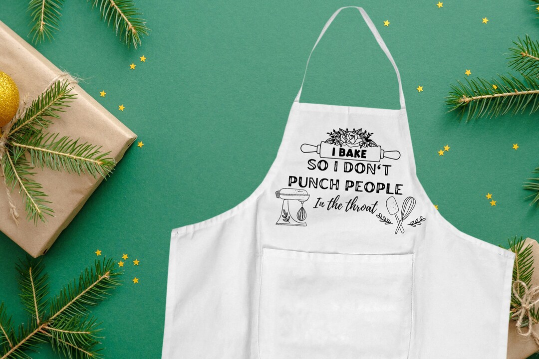 Funny Christmas Apron Etsy