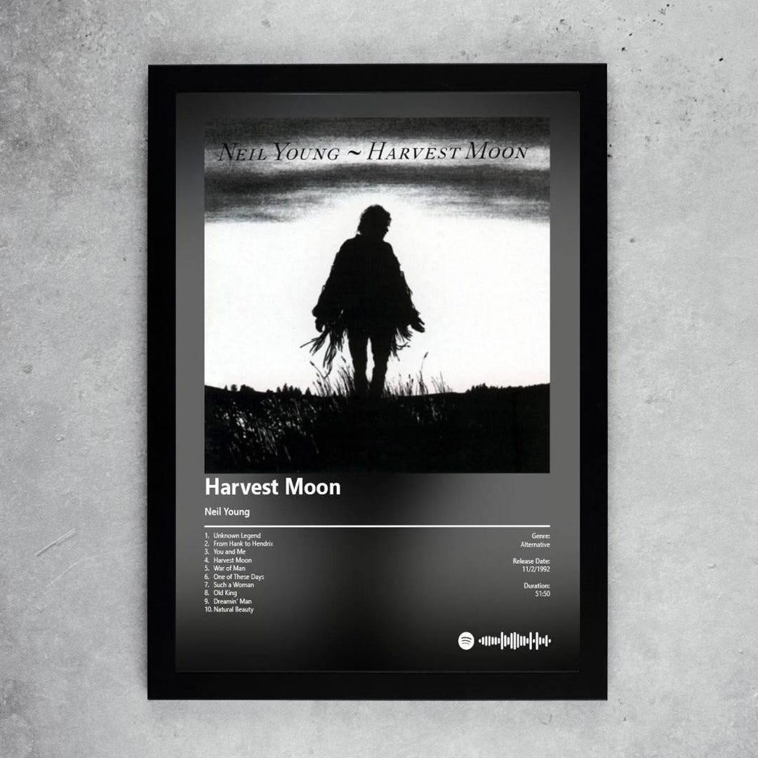 Neil Young - Harvest Moon Album Art Poster | Digital Download | Print ...
