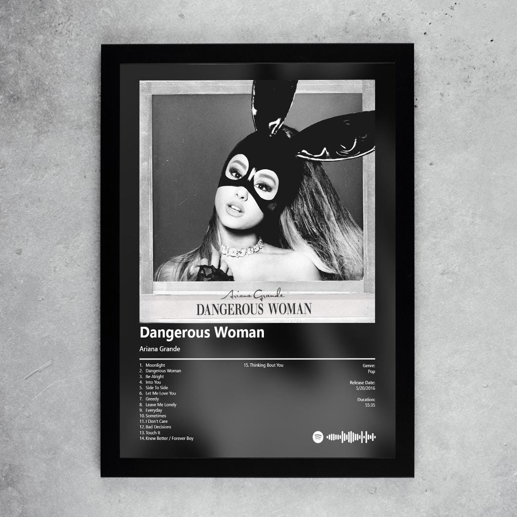 激レア★海外限定 DANGEROUS WOMAN TOUR アリアナ ポスター Ariana Grande Dangerous Woman Tour Art Hot 12x18 24x36in