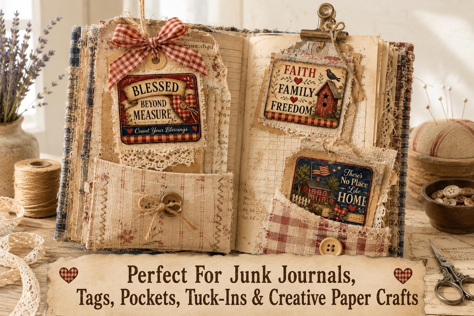 Rustic Product Tags Primitive Americana Labels Printable, Rustic Farmhouse Gift Tags, Mason ...