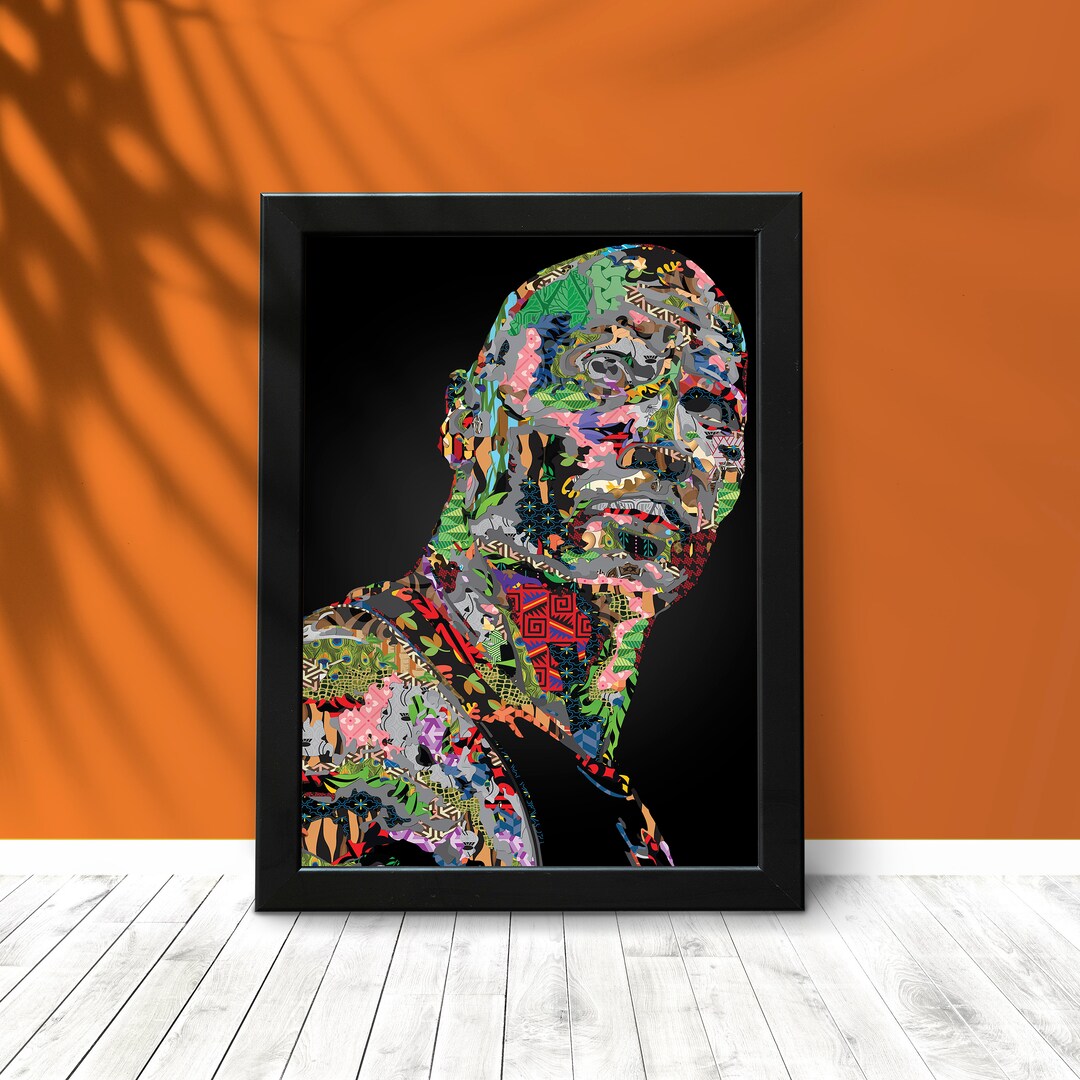 Dwayne Johnson the Rock 3D Digital Art Vector Art WPAP - Etsy