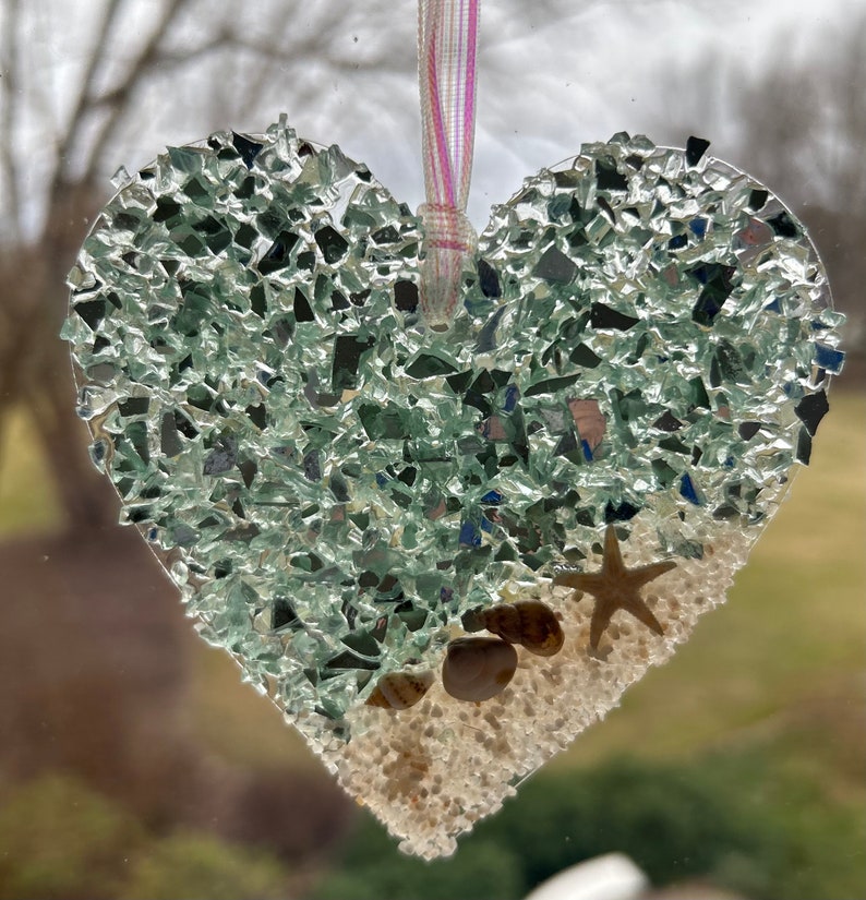 Coastal HEART Sun catcher / Ornament image 4