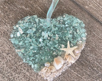 Coastal HEART Sun catcher / Ornament