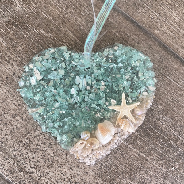 Coastal HEART Sun catcher / Ornament