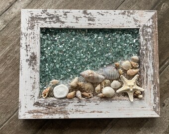 Crushed Glass Pictures Beach Wall Art - Etsy