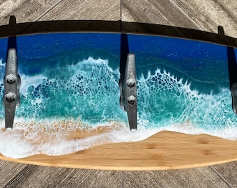 SURFBOARD COAT/towel  RACK with cleats