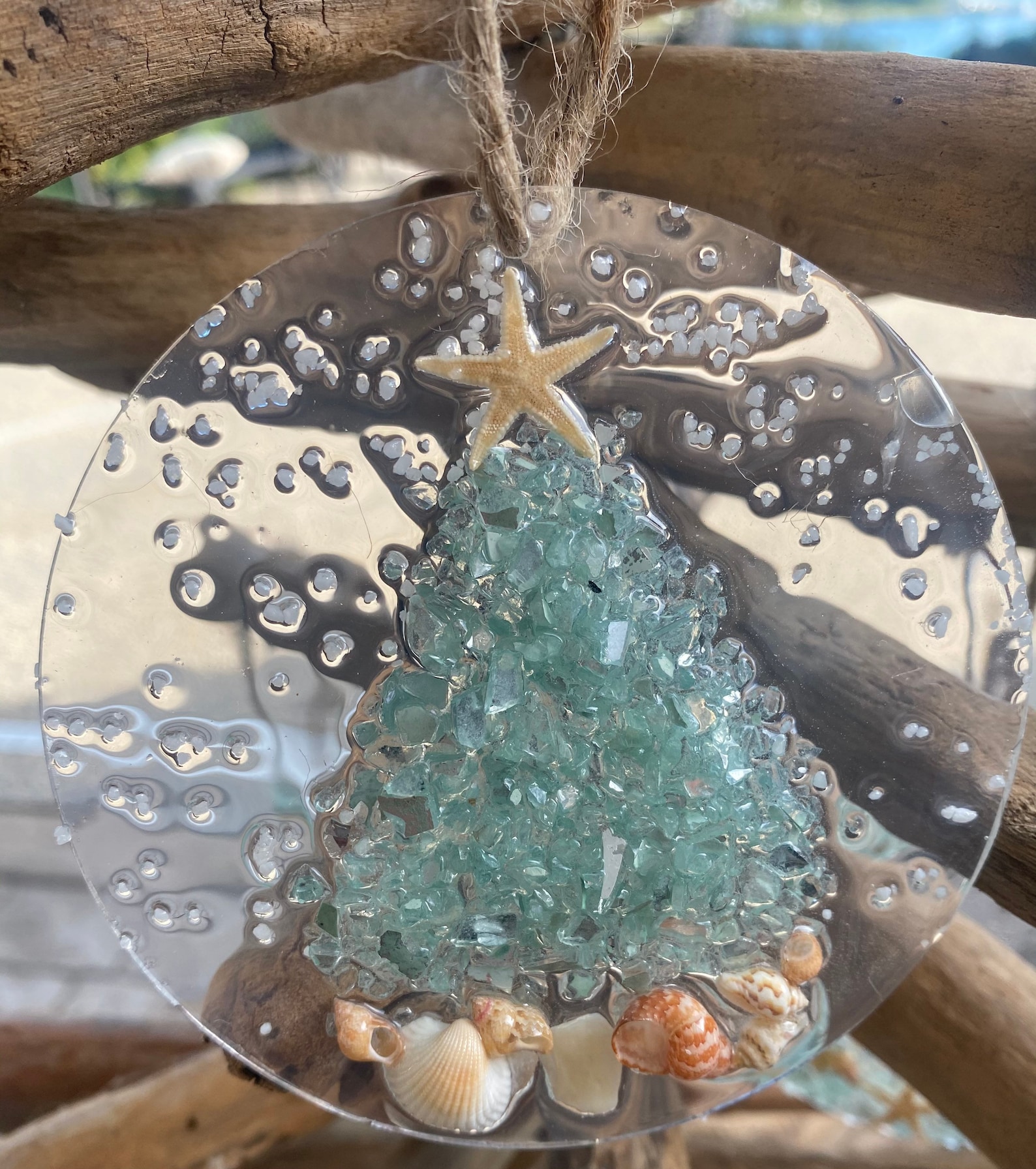 Coastal Suncatcher/christmas Ornament SET OF 4 Etsy