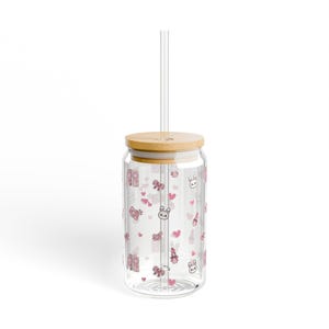 Vaso con boquilla, 16 oz - Bonito vaso femenino, artículos únicos para beber, vaso moderno, vaso divertido para bebidas, vaso con boquilla elegante