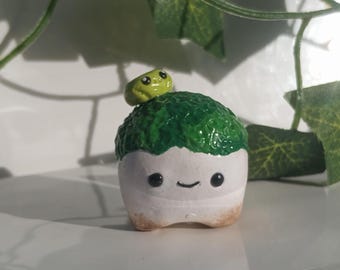 Handmade Polymer Clay Forest Friend Desk Decor Cottagecore Trinket