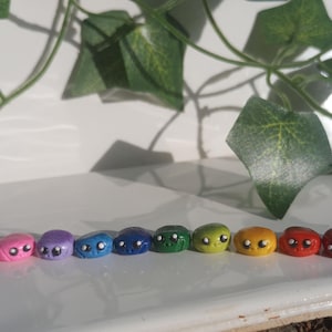 Miniature Frog Polymer Clay Desk Friend, MADE TO ORDER, Desk Trinket, Desk Decor, Desk Buddy, Shelf Decor, Mini, Froggy, Miniature, Handmade