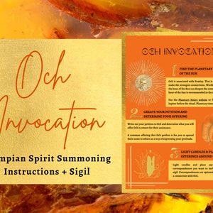 Och Sigil and Invocation Instructions / Olympian Spirit Summoning / Planetary Spirit of the Sun