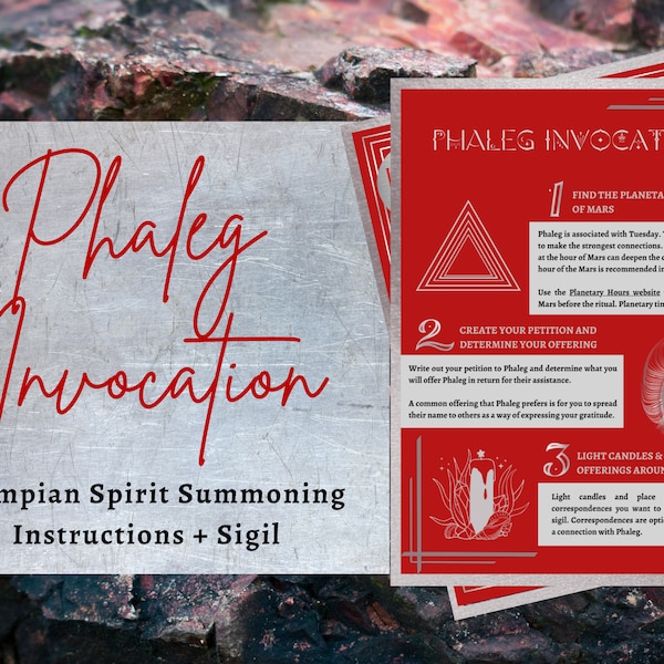 Phaleg Sigil and Invocation Instructions / Olympian Spirit Summoning / Planetary Spirit of Mars