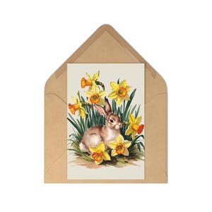 Set di cartoline pasquali in stile vintage - Biglietti di auguri per le feste in stile retrò, decorazioni per la collezione primaverile, illustrazioni in stile antico, confezione da