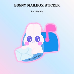 Bunny Mailbox Sticker