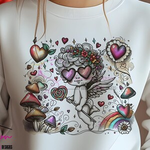 Cupid&#39;s Favorite Valentine&#39;s Day Gift - Retro Cupid Art - Cute Cupid Decor - Valentine&#39;s Day Shirt Design - Cute Love Png - Kids Cupid