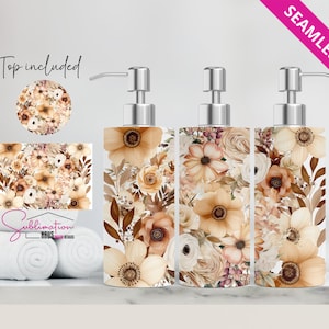 Boho Soap Dispenser Design Soap wrap Boho Soap Design for sublimation - Digital