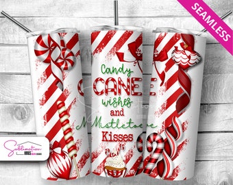 Wrap kerstbeker: snoeprietsublimatieontwerp (digitale download)