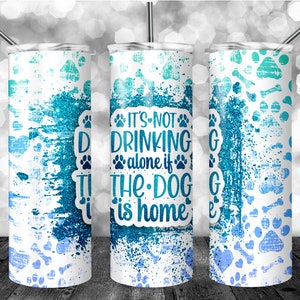 Bicchiere sottile da 20 once Sarcastic Dog con design a sublimazione (download PNG)
