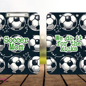Soccer Clipboard Designs, Set of 2 - Soccer Mom Clipboard, Clipboard Designs, Sublimation PNG Digital Download for Teachers, Templates