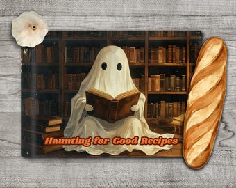 Ghost Cutting Board Design: Spooky Halloween Decor (Digital Download)