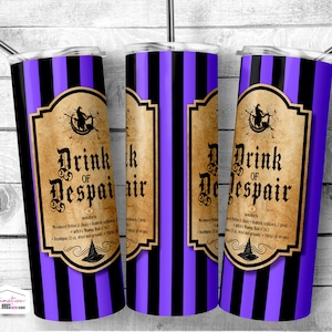 Potion Label 20oz Skinny Tumbler: Drink of Despair (digitale download)