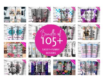 Funny Sassy Quotes PNG Sublimation Designs: 105+ Tumbler & Shirt Graphics (Digital Download)