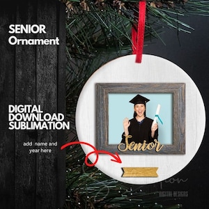 Senior Ornament, Graduation Ornament, Ornament PNG, Ornament for Seniors