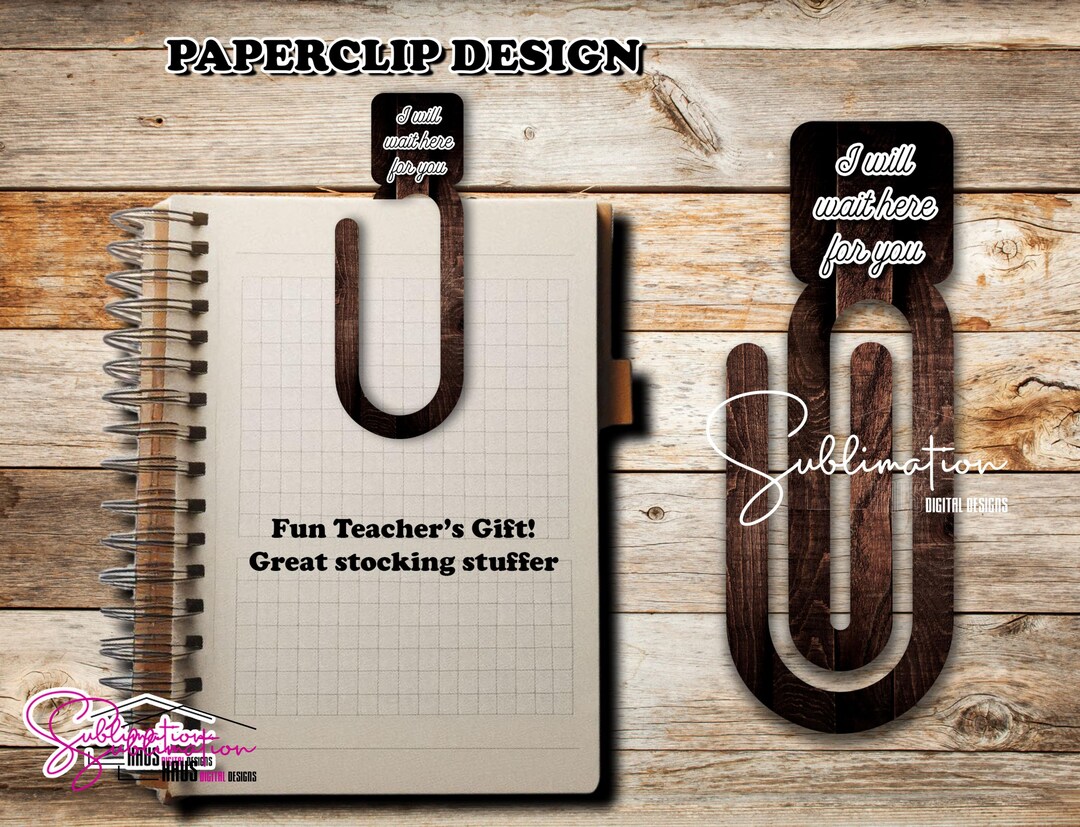 Teacher Gift Paperclip PNG, Pencil Design Paperclip Design for ...