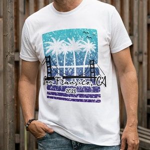 California Travel T-shirt Sublimation Design, PNG File Digital Download, Travel California USA - set of 2