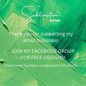 a green leaf with the words, thank you for supporting my small business join my