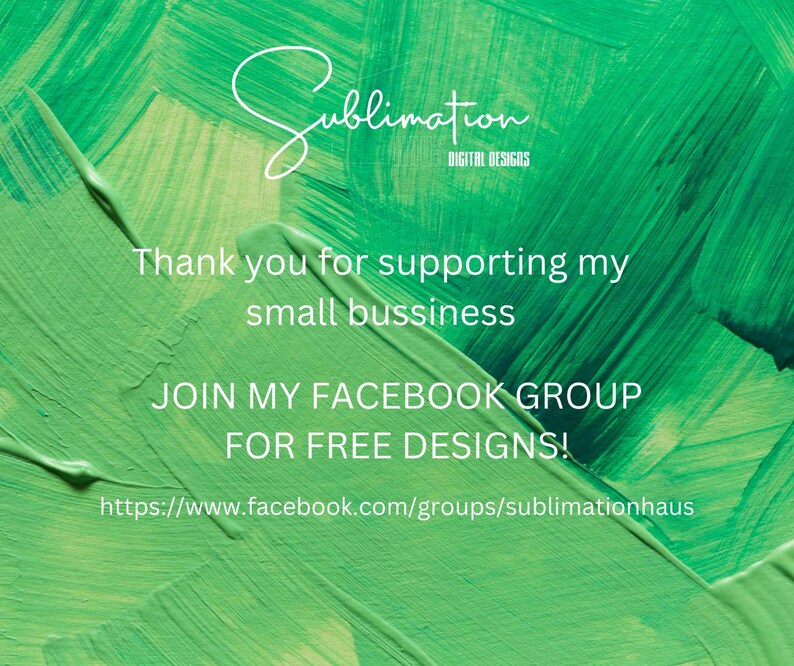 a green leaf with the words, thank you for supporting my small business join my