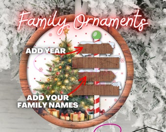 Personalized North Pole Christmas Ornament: Sublimation Holiday Sign